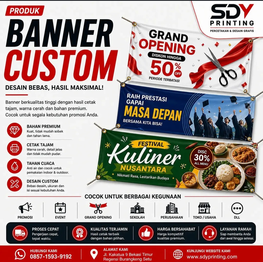 Spanduk/Banner Custom
