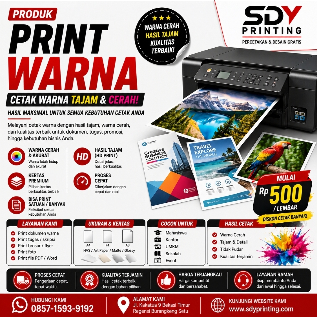 Print Berwarna
